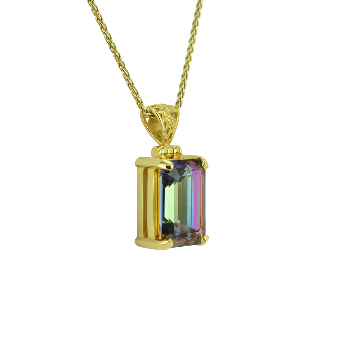 Indigo Warrior Mystic Quartz Pendant