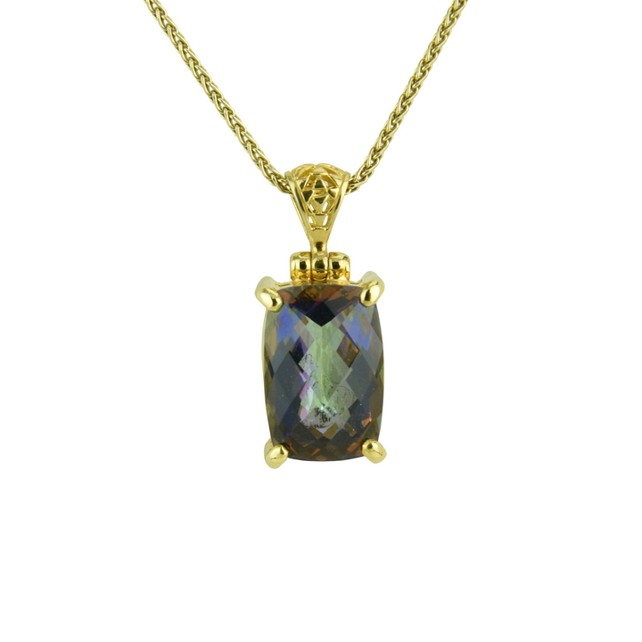 Indigo Warrior Mystic Quartz Pendant