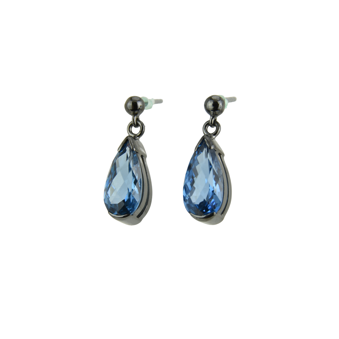 Blue Green Spinel Earrings