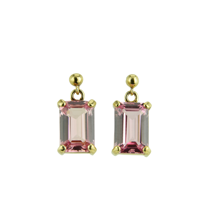Imperial Pink Sapphire Earrings