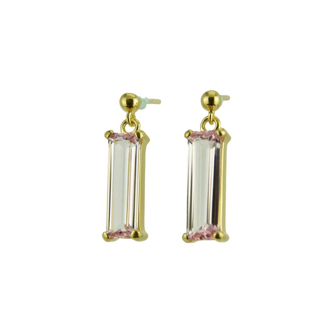 Imperial Pink Sapphire Earrings