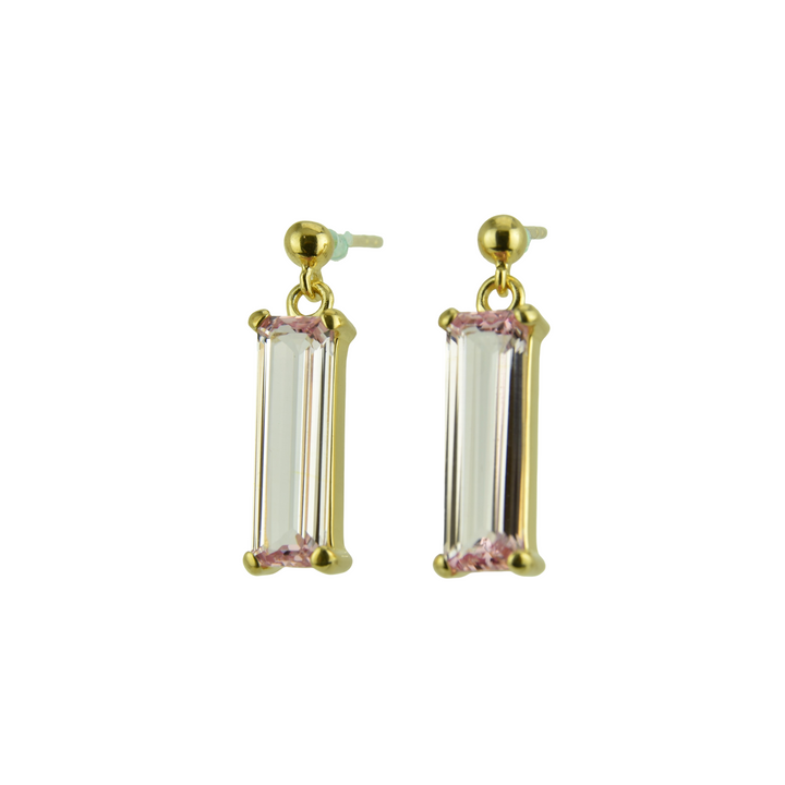 Imperial Pink Sapphire Earrings