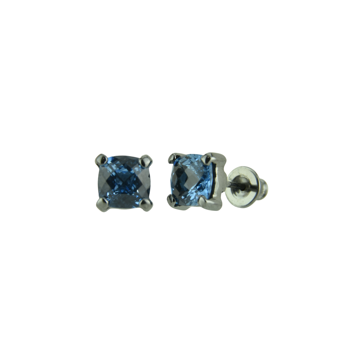 Blue Green Spinel Earrings