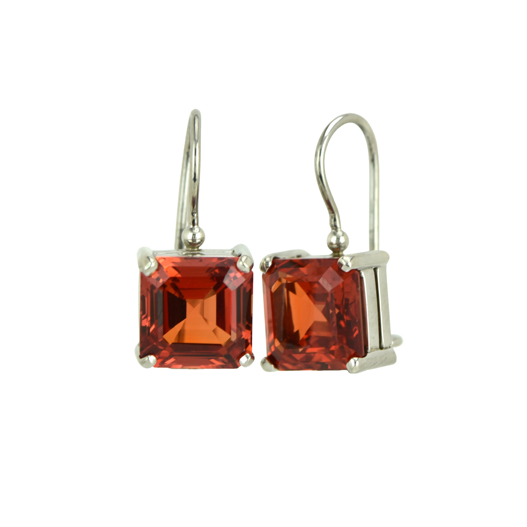 Padparadscha Sapphire Earrings
