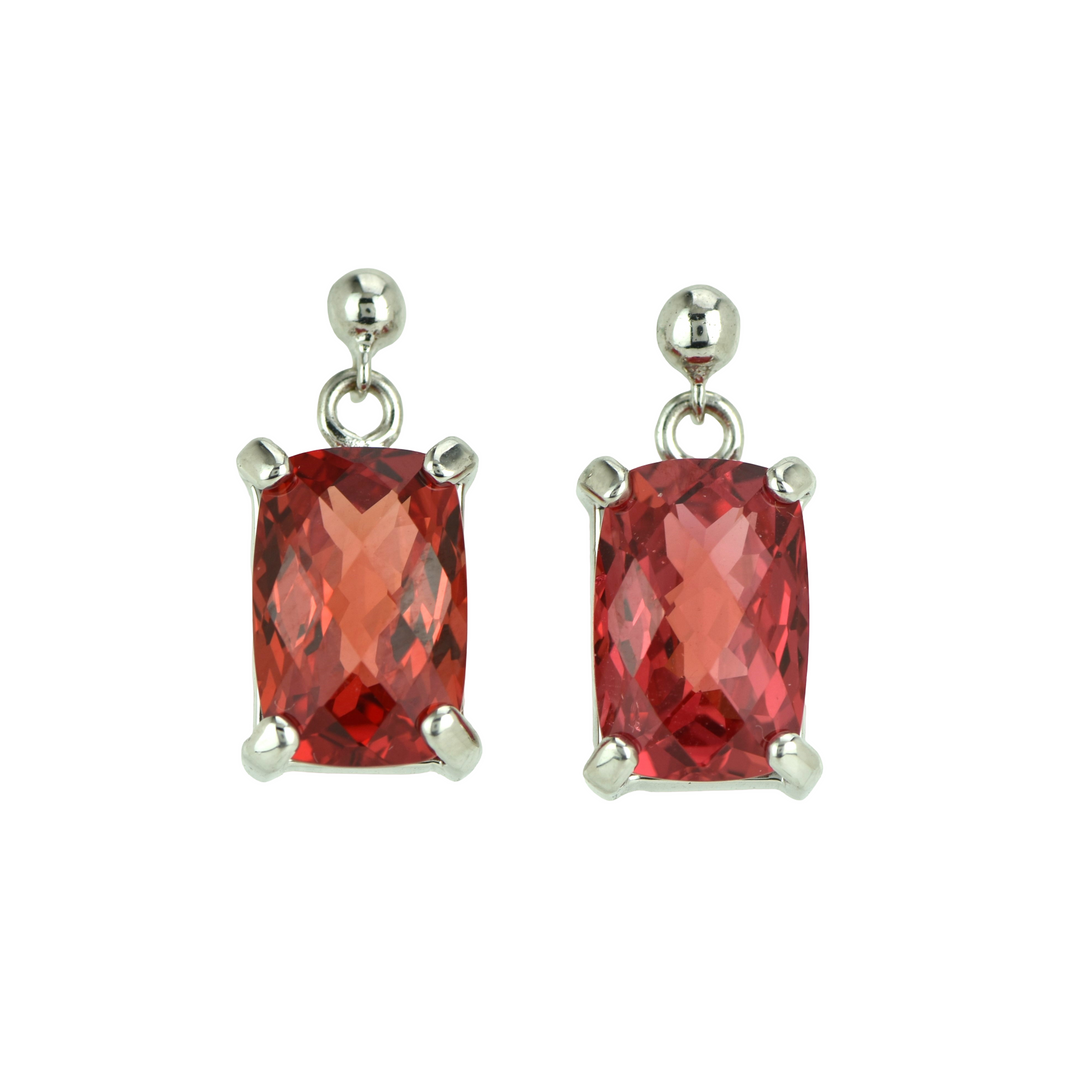 Padparadscha Sapphire Earrings