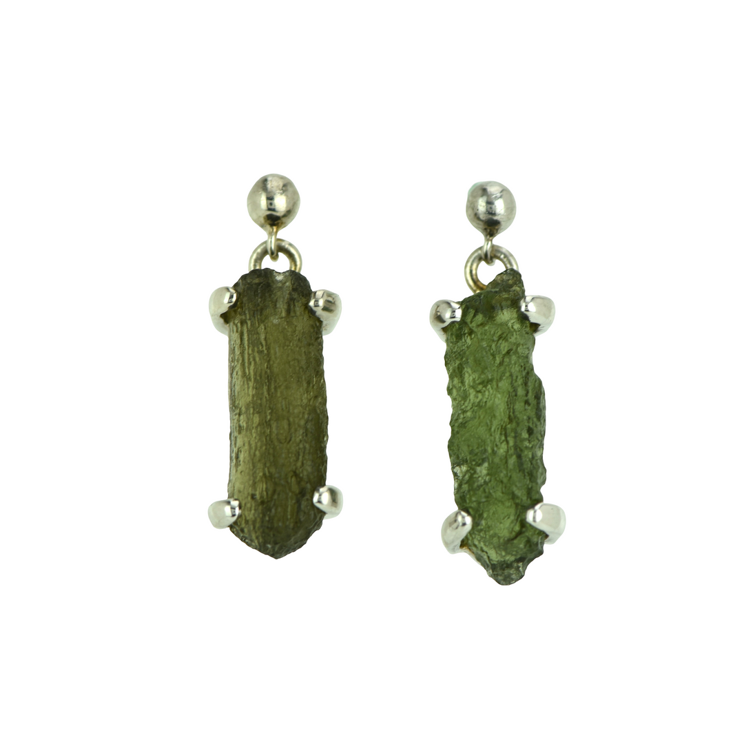 Moldavite Earrings