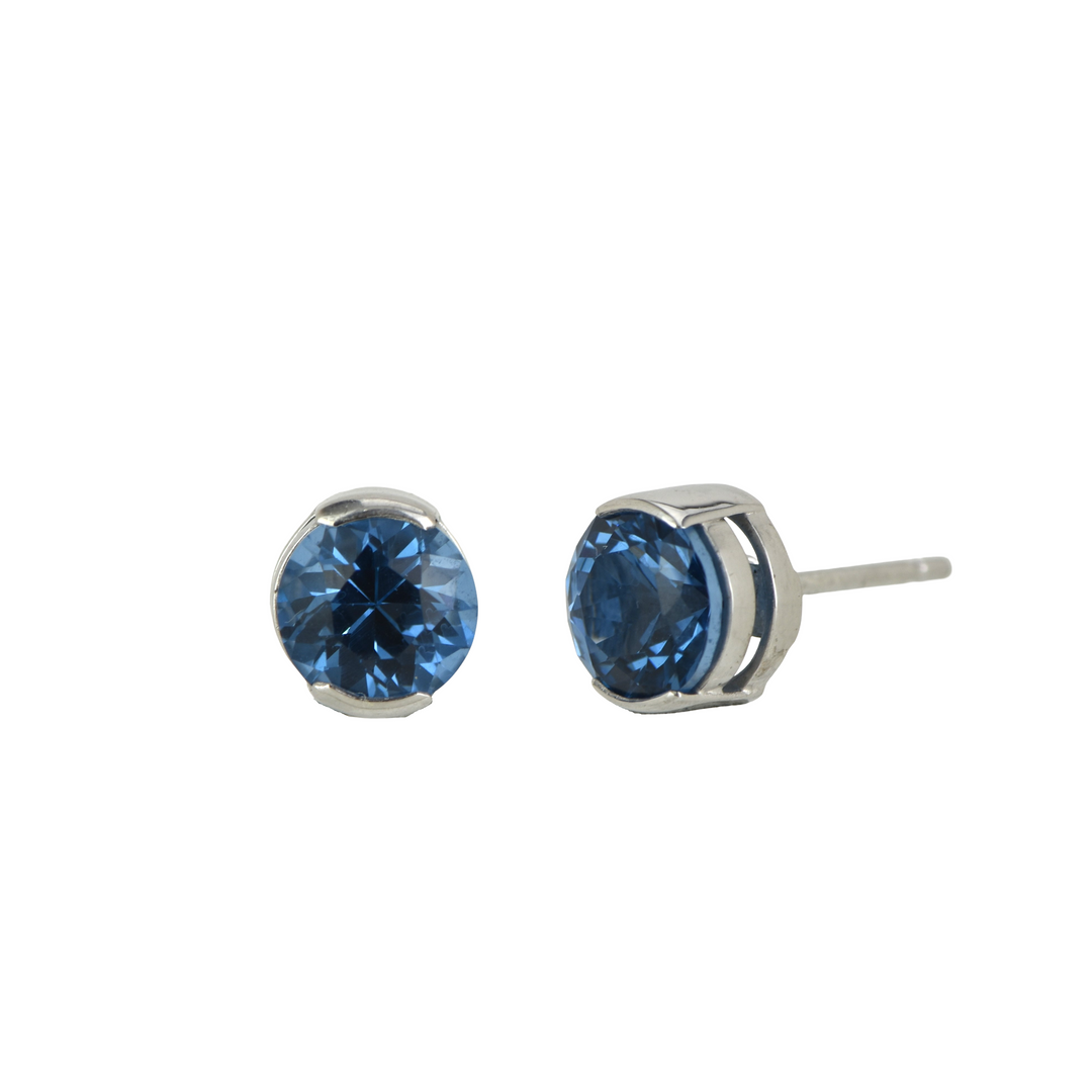 Blue Green Spinel Earrings