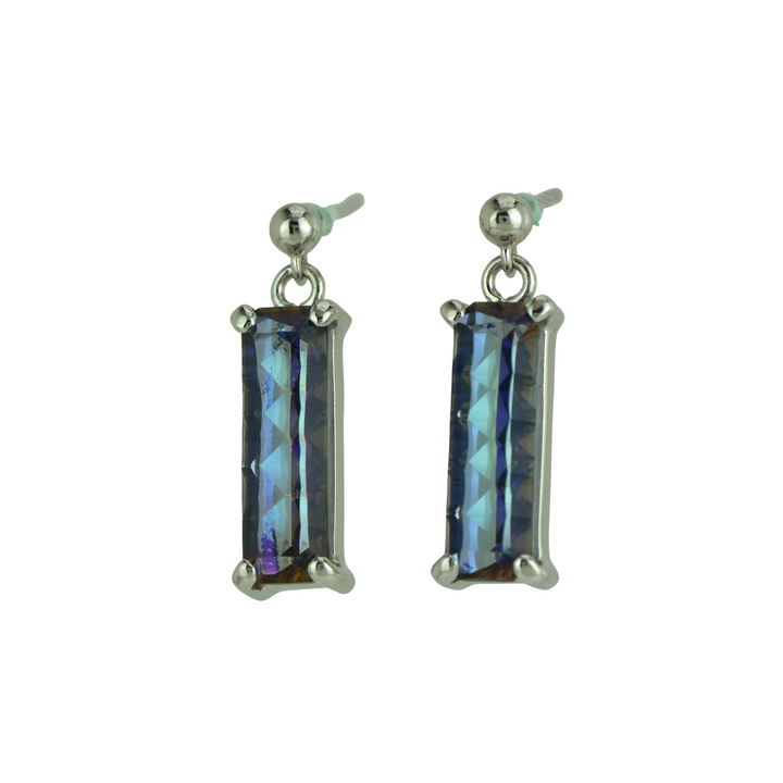 Indigo Warrior Mystic Quartz Earrings