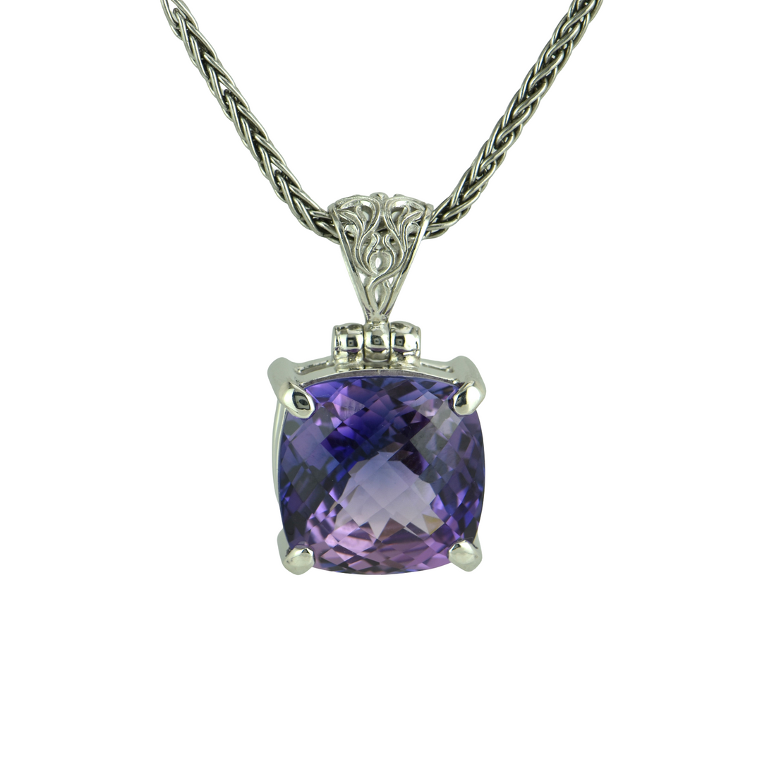Tanzanite Effect Sapphire Pendant