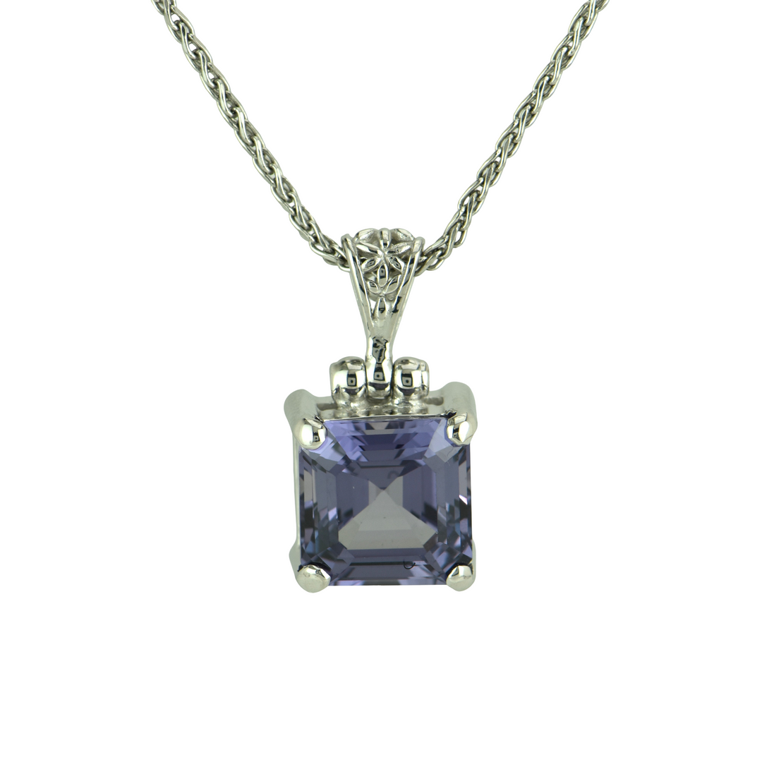 Alexandrite Effect Sapphire Pendant