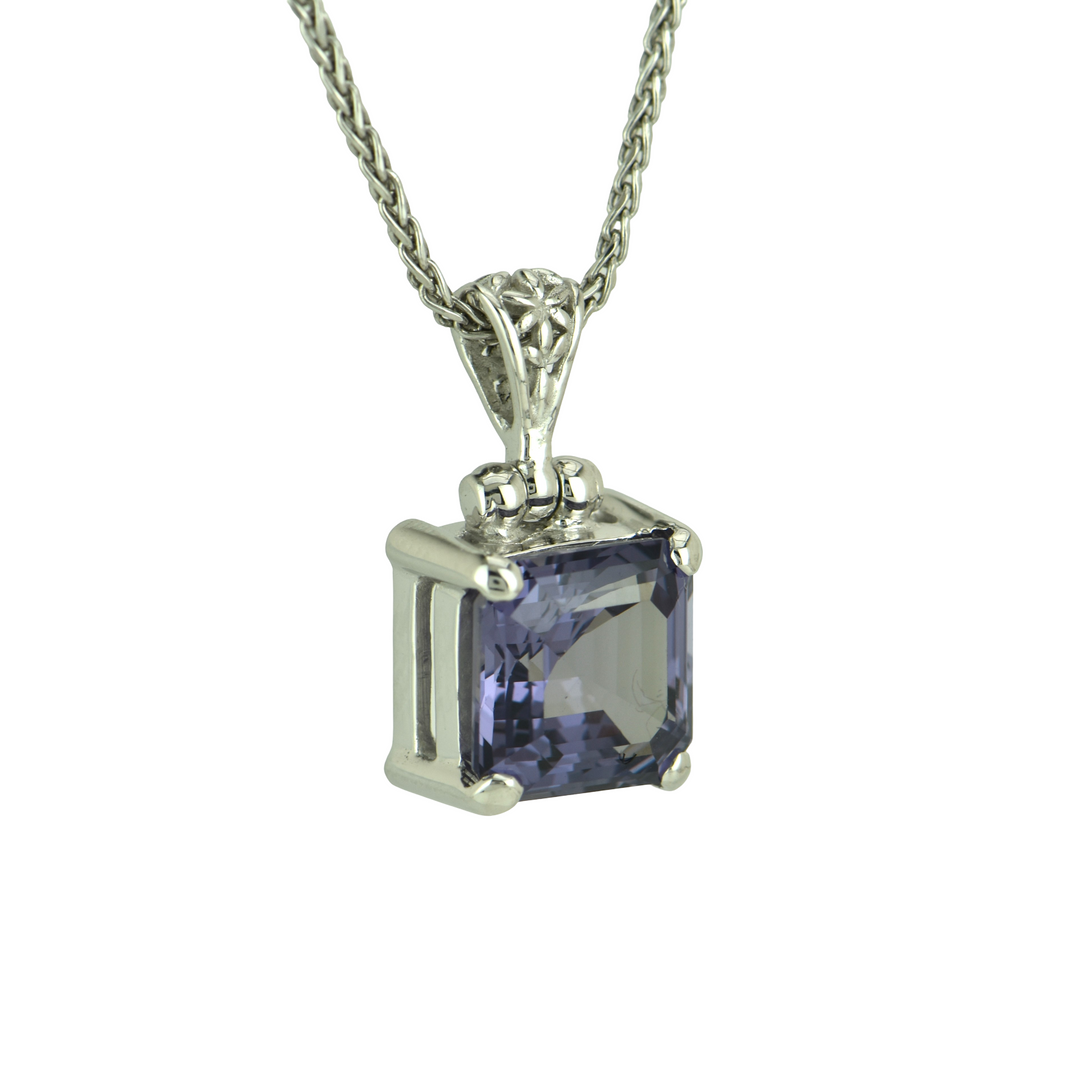 Alexandrite Effect Sapphire Pendant
