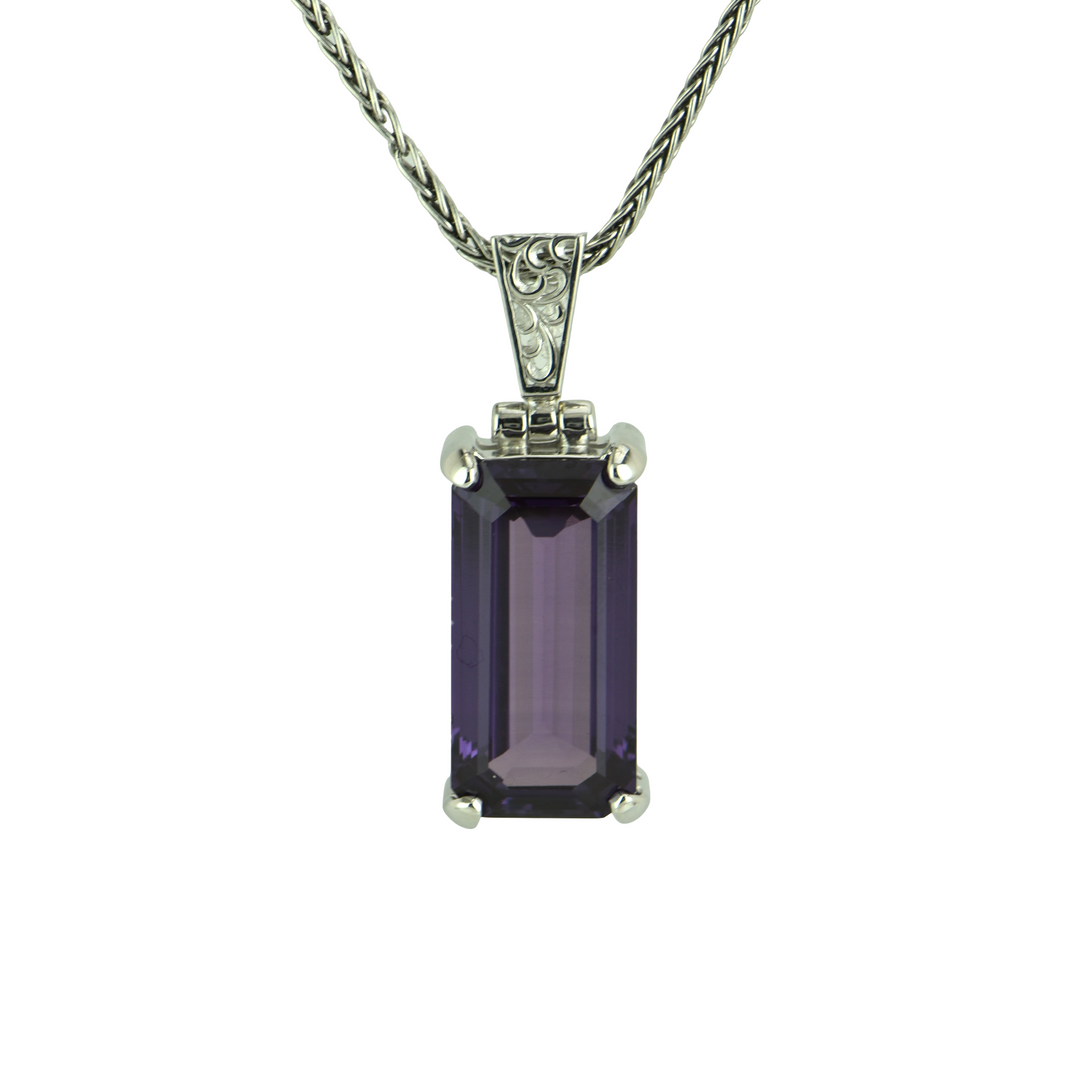 Alexandrite Effect Sapphire Pendant