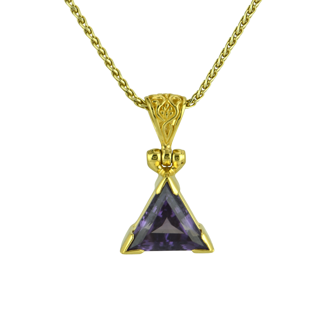 Alexandrite Effect Sapphire Pendant