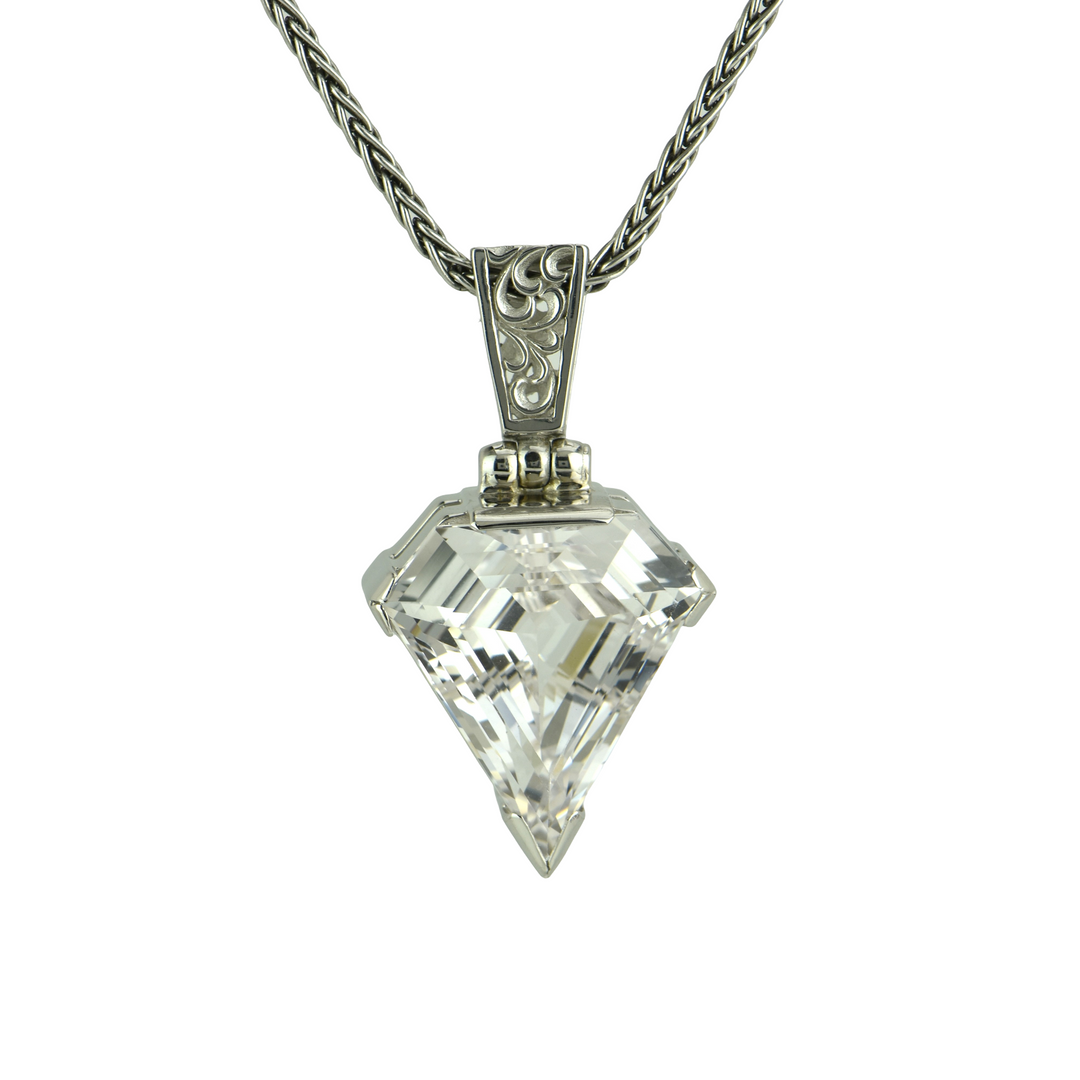 White Sapphire Pendant