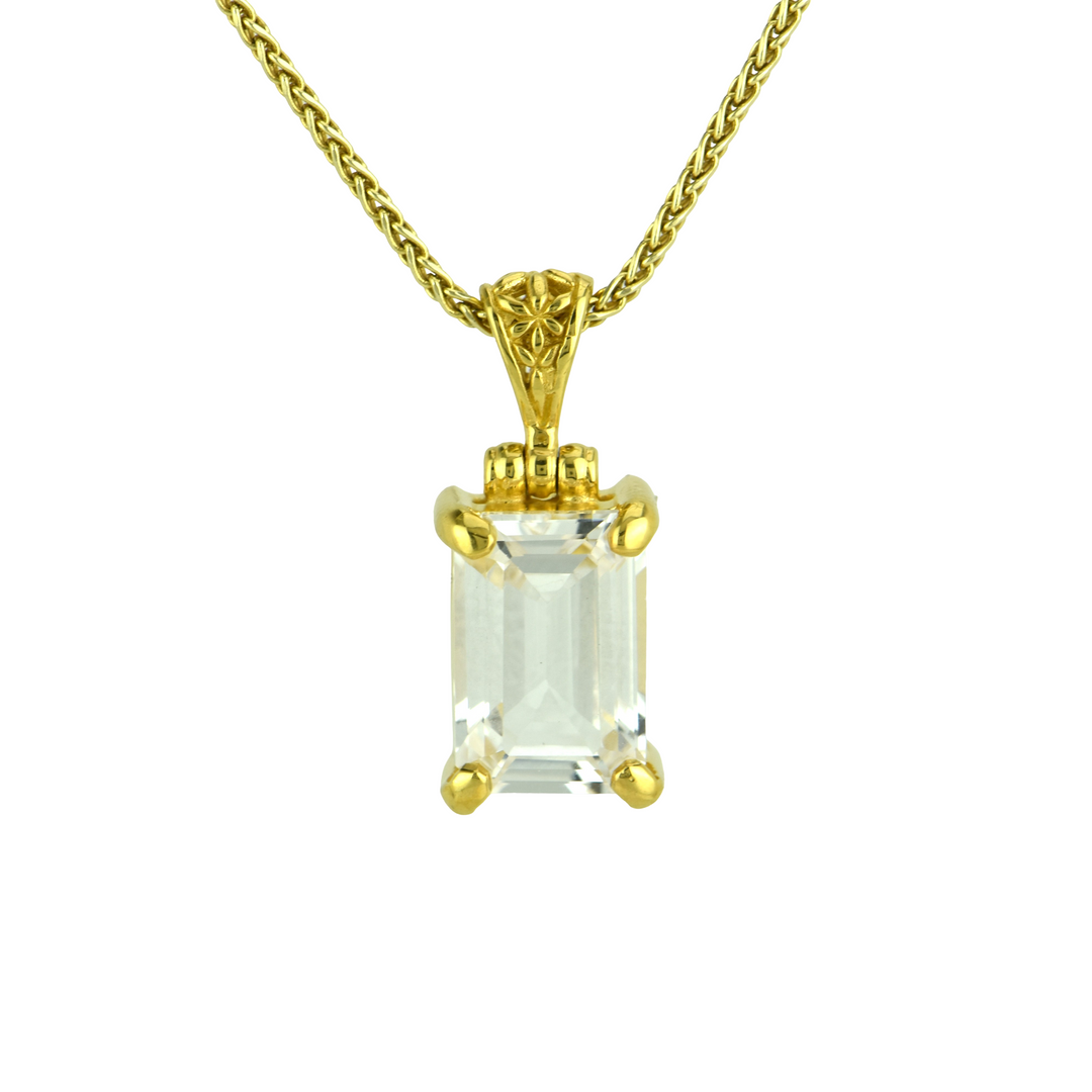 White Sapphire Pendant
