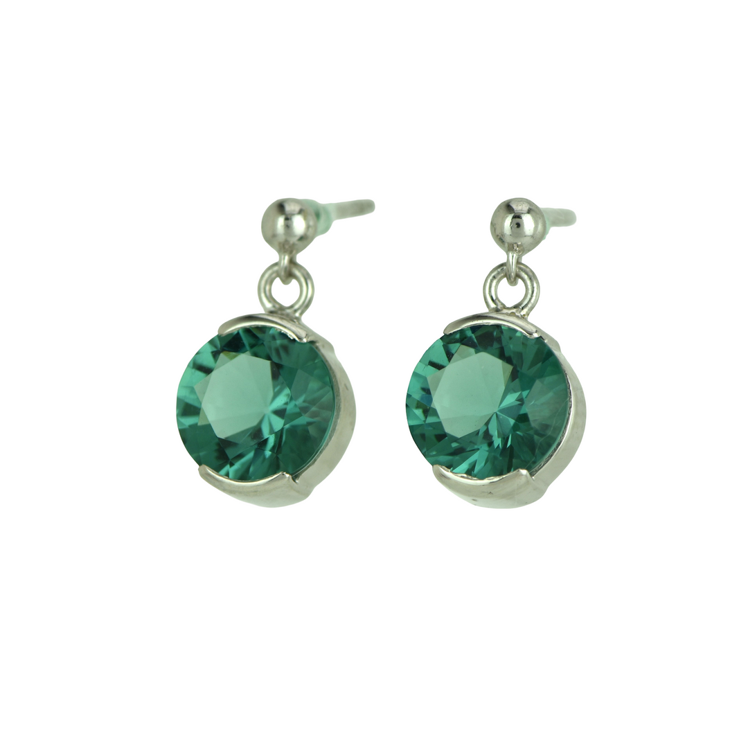 Green Obsidian Earrings