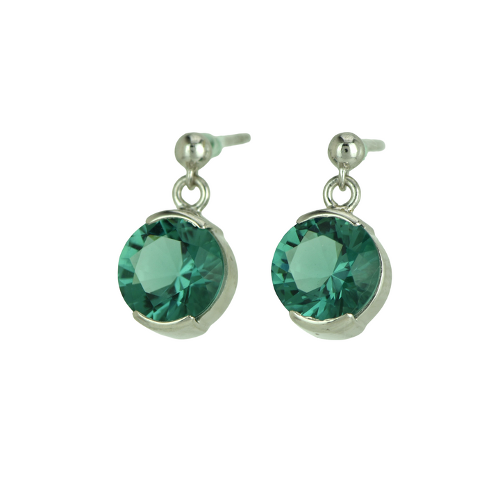 Green Obsidian Earrings