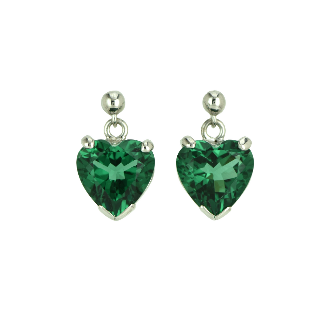 Green Hydro Quartz Earrings