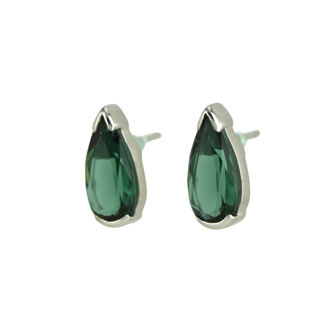 Green Obsidian Earrings