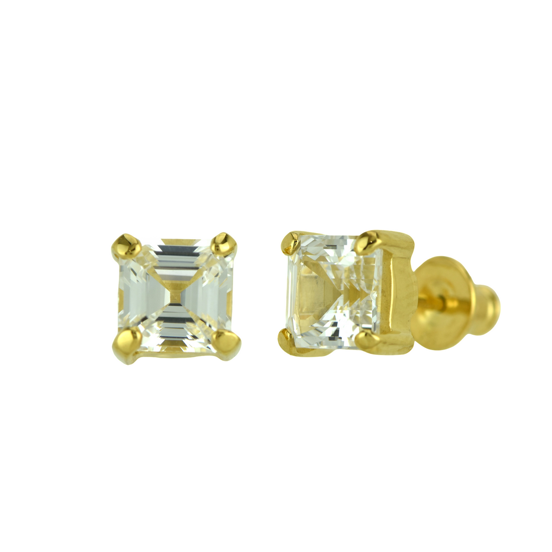 White Sapphire Earrings