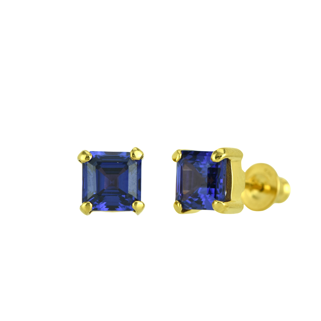 Zao Gongen YAG Tanzanite Earrings