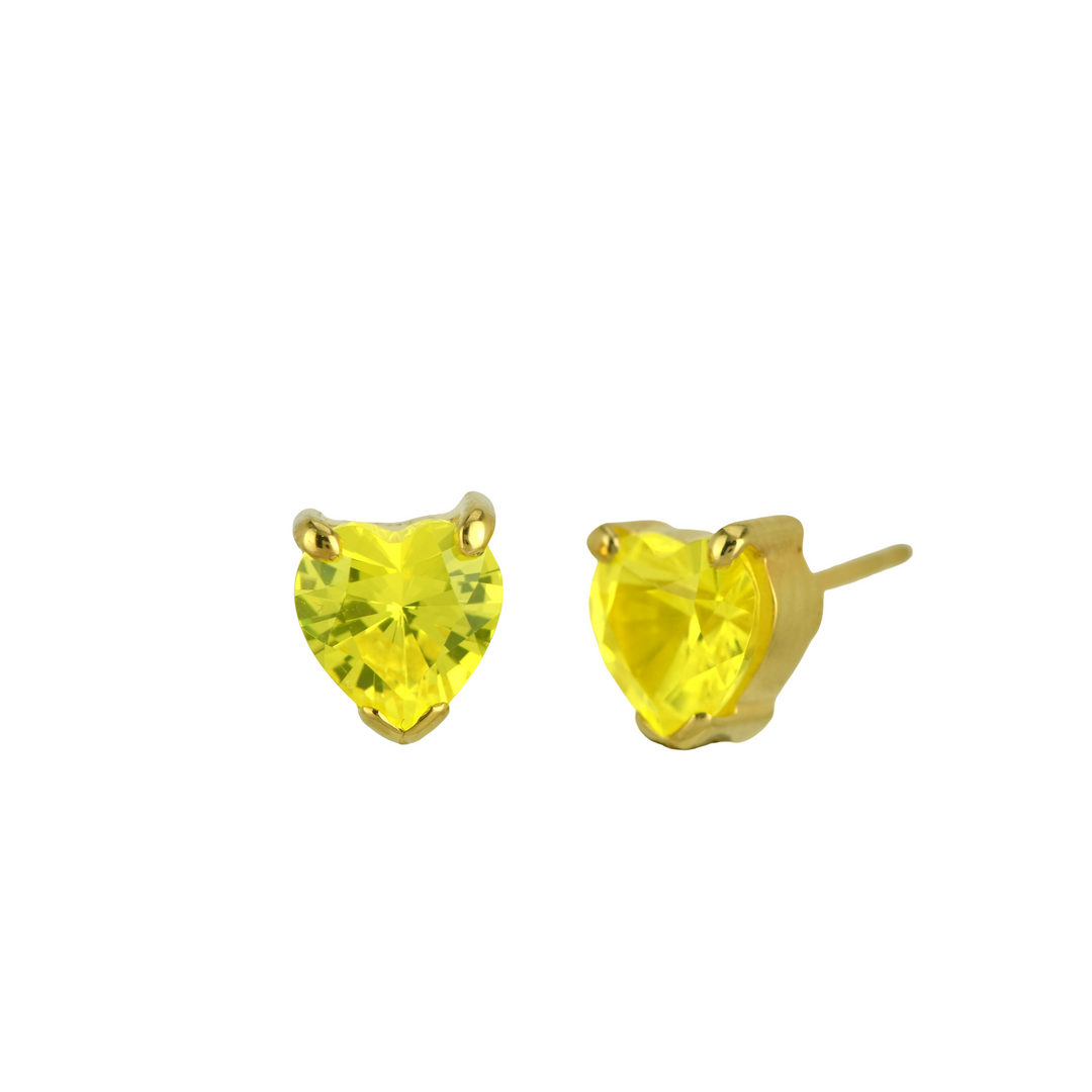 YAG Neon Yellow Garnet Earrings