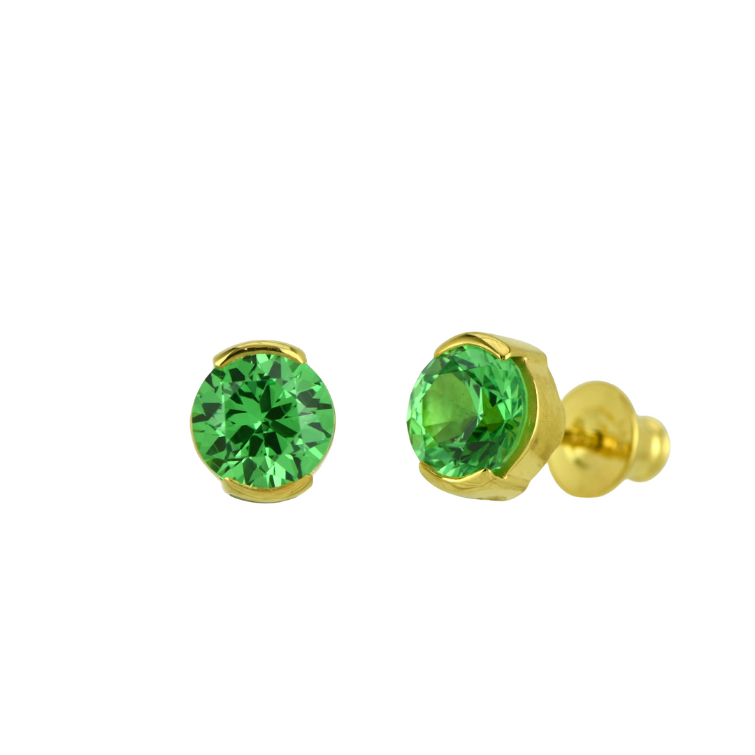 YAG Tsavorite Garnet Earrings
