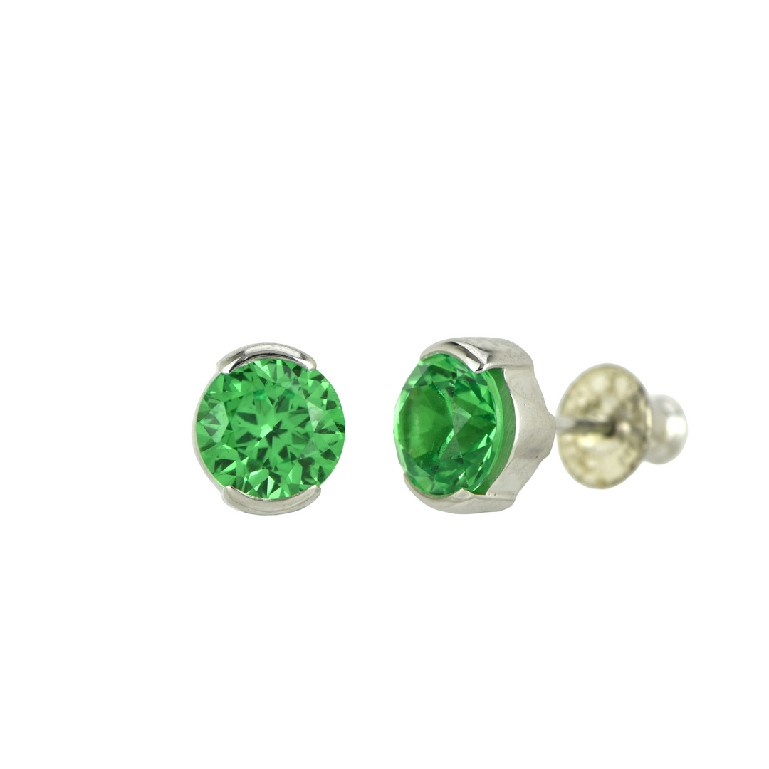 YAG Tsavorite Garnet Earrings