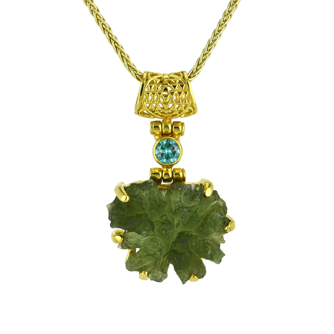Besednice Moldavite Pendant