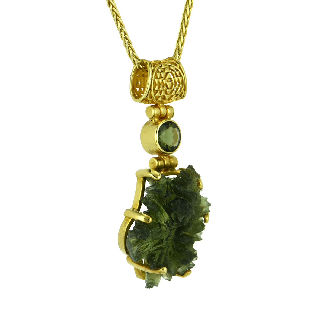 Besednice Moldavite Pendant