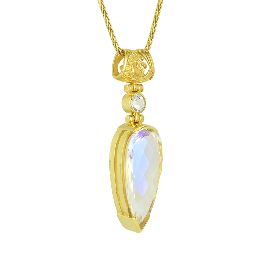 Angel Aura Seraphim Mystic Quartz Pendant