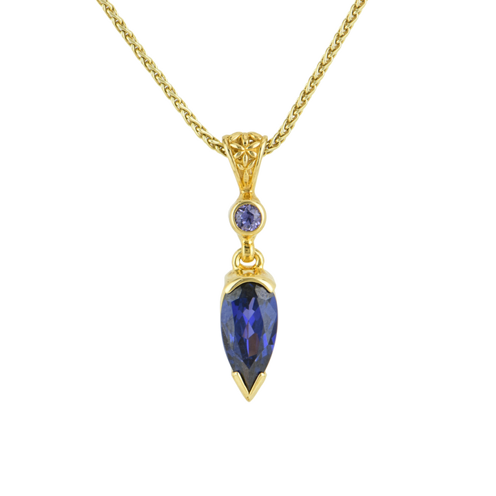 Tanzanite Effect YAG Garnet Pendant