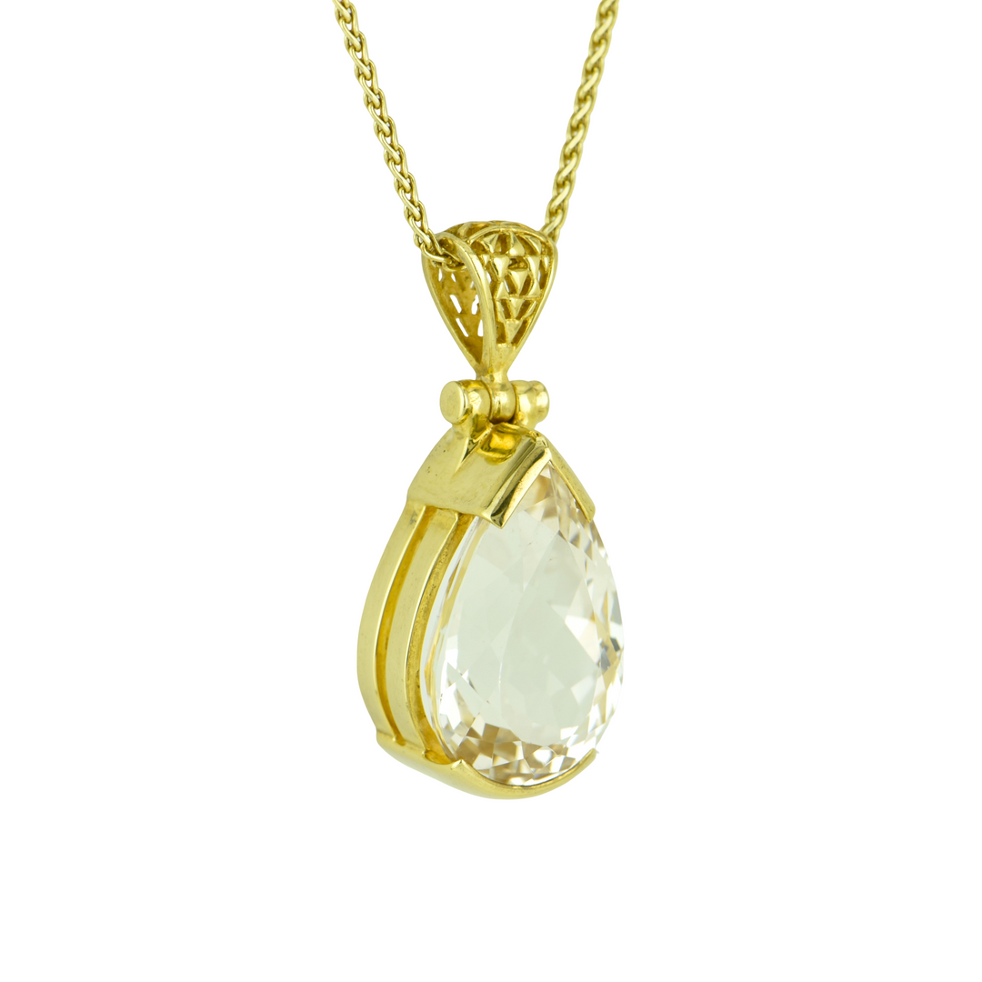 White Topaz Pendant