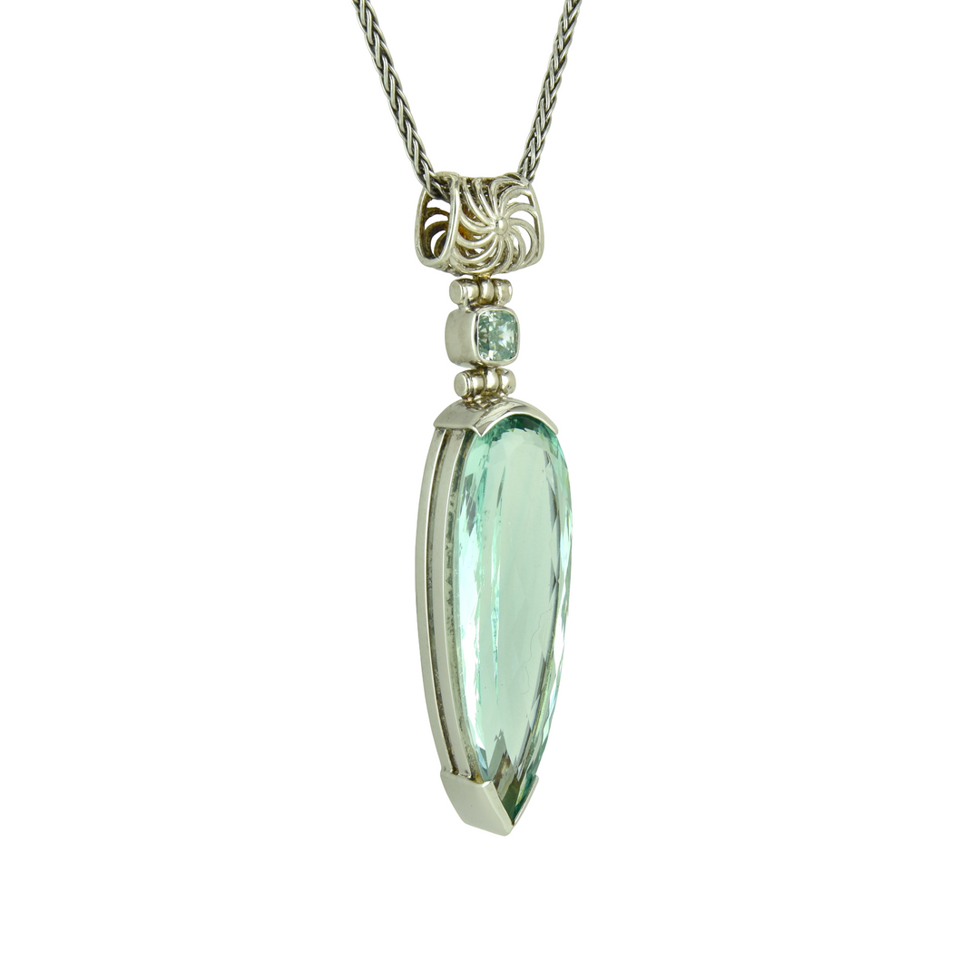Seafoam Obsidian Pendant