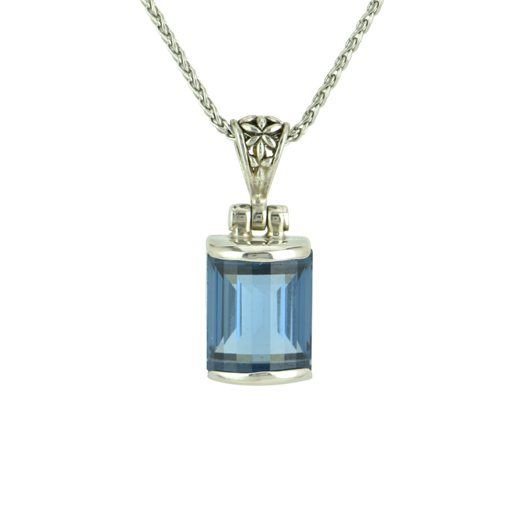 Blue Green Spinel Pendant