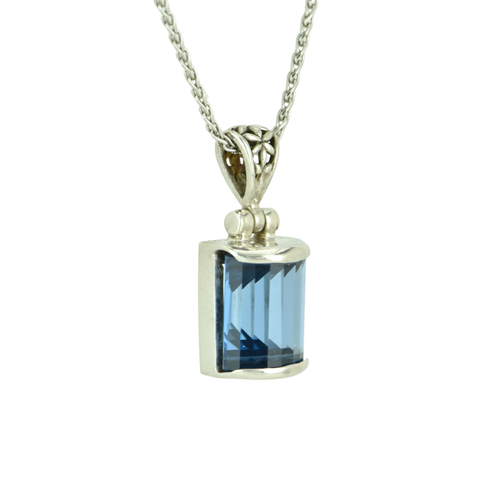 Blue Green Spinel Pendant