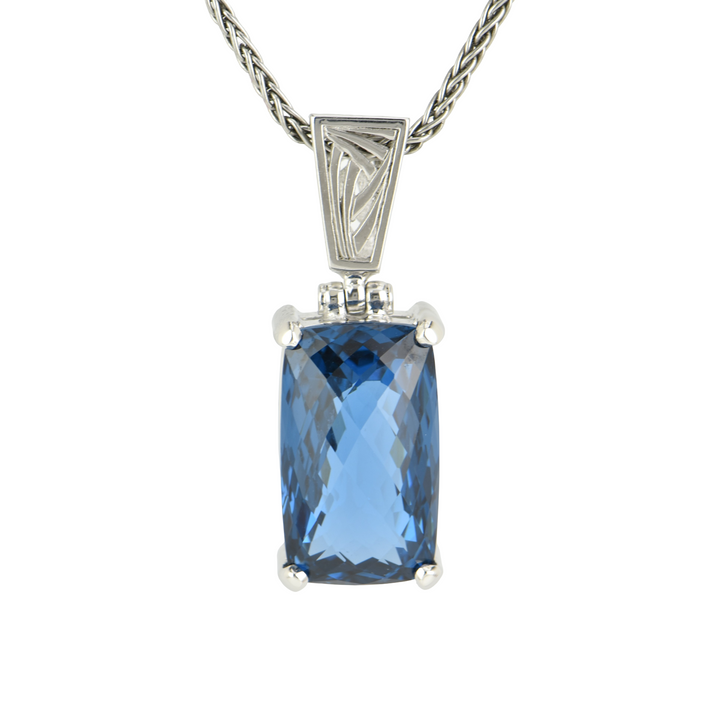 Blue Green Spinel Pendant