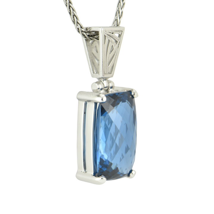 Blue Green Spinel Pendant