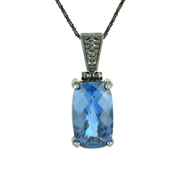 Blue Green Spinel Pendant