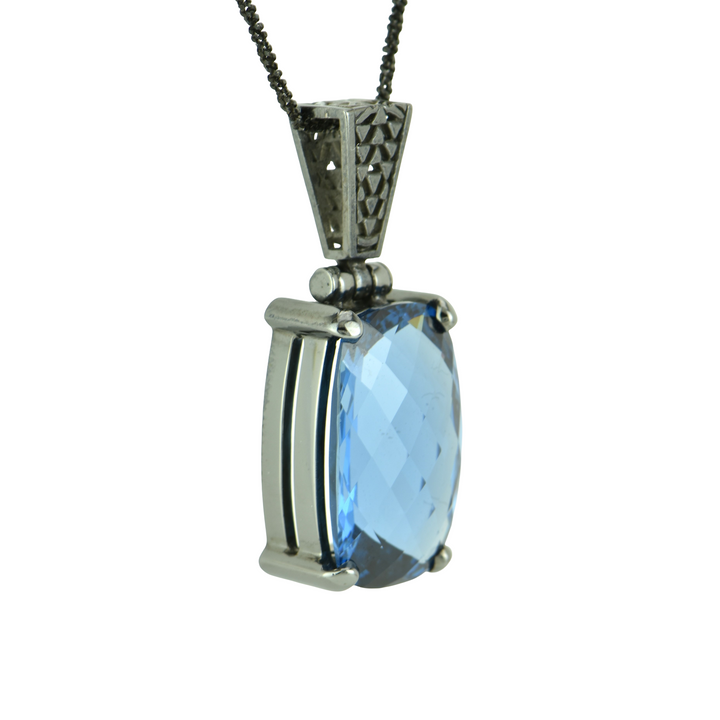 Blue Green Spinel Pendant