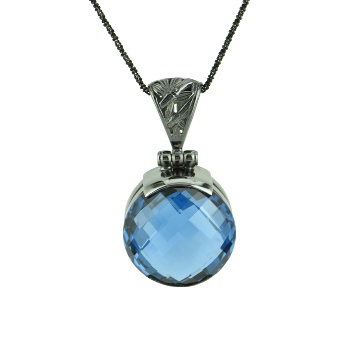 Blue Green Spinel Pendant