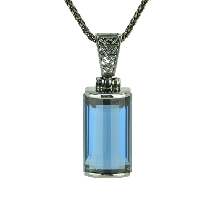 Blue Green Spinel Pendant
