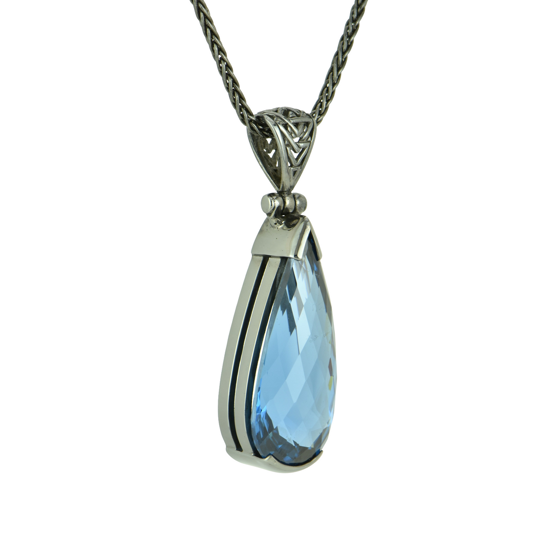 Blue Green Spinel Pendant