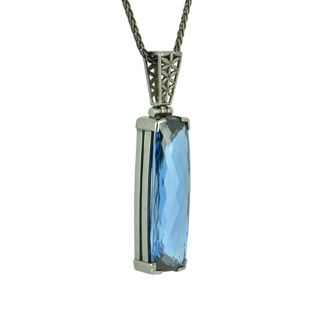 Blue Green Spinel Pendant