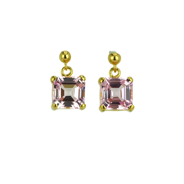 Imperial Pink Sapphire Earrings