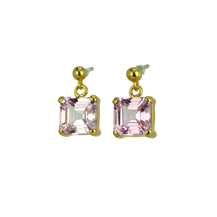 Imperial Pink Sapphire Earrings