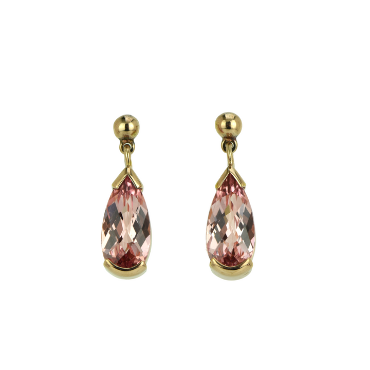 Imperial Pink Sapphire Earrings