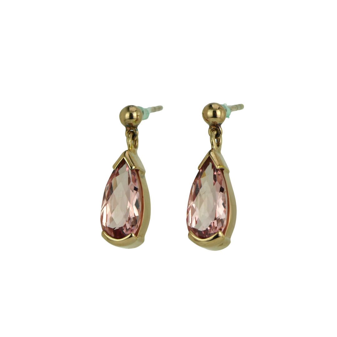 Imperial Pink Sapphire Earrings
