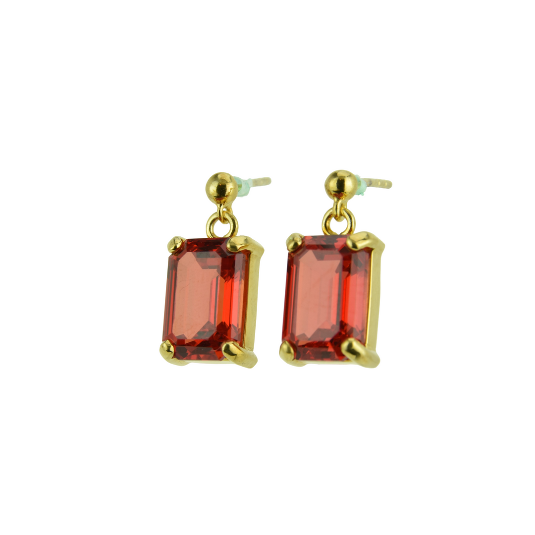 Padparadscha Sapphire Earrings