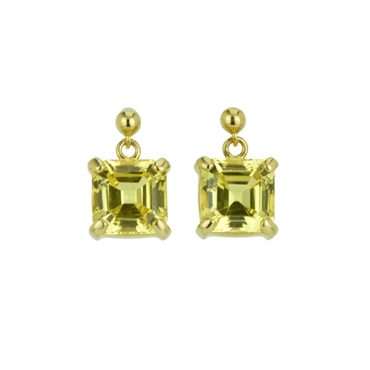 Yellow Sapphire Earrings